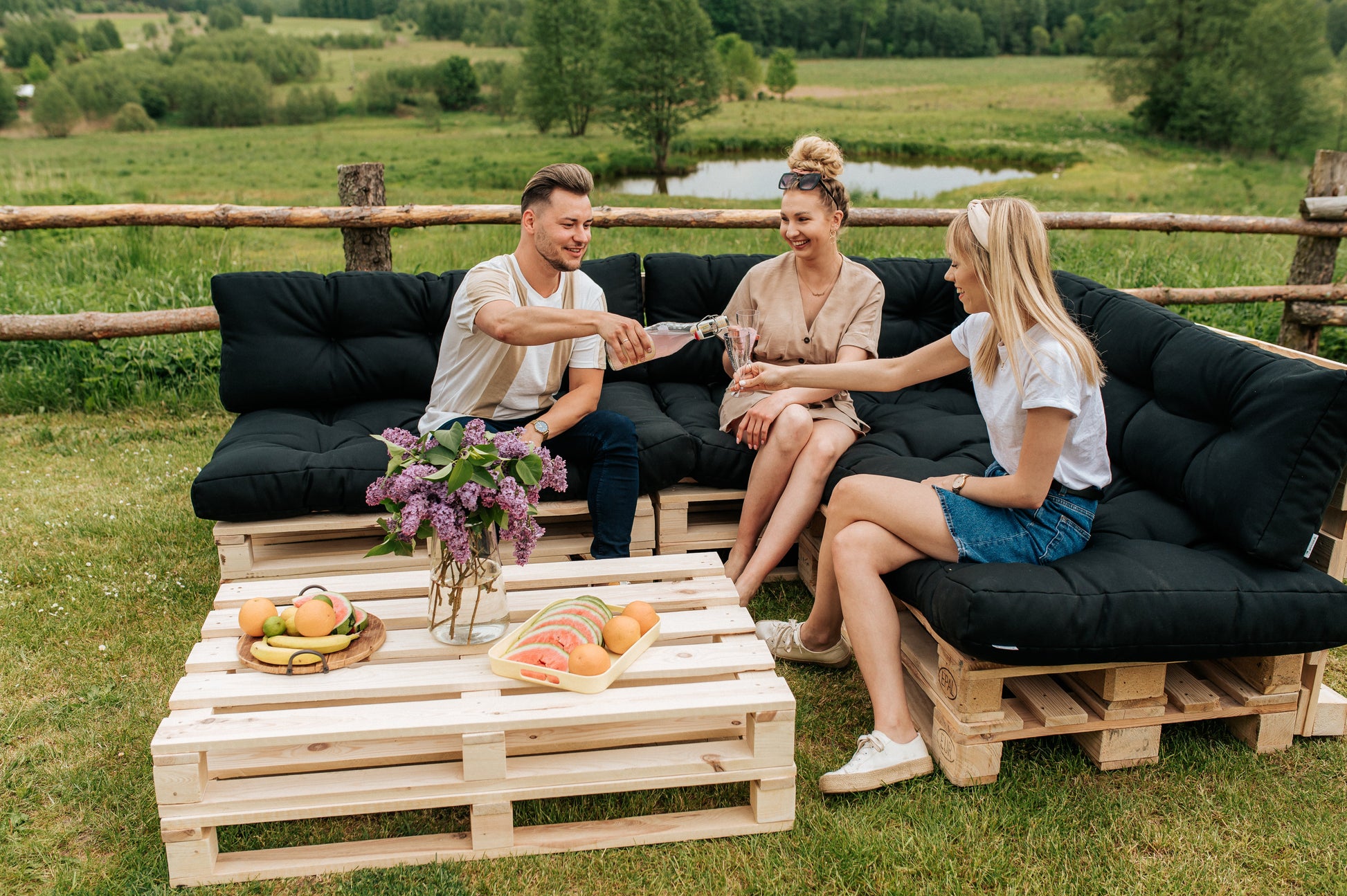 Poduszka na palety, sofy ogrodowe PPI